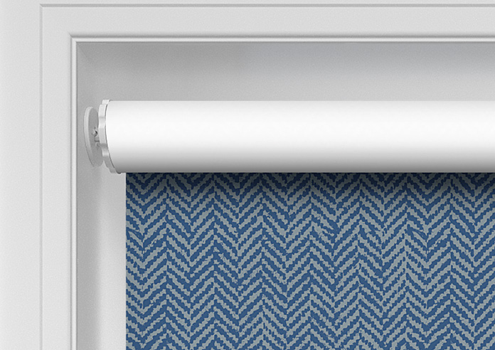 Chevron Stripe, Rich Blue - Twist&Fit Roller Blind - Image 10